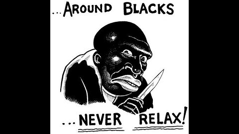 Nigger Scum Pushes White Woman Down the Stairs 🦧🍌🔪🩸