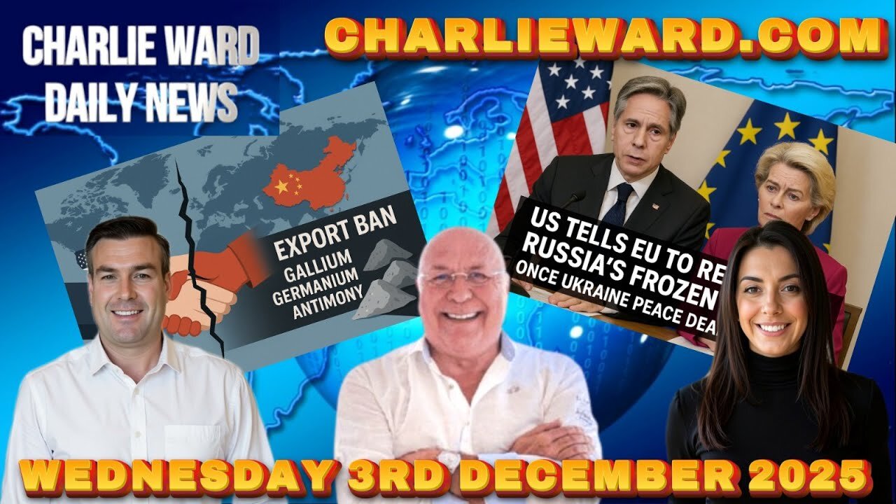 CHARLIE WARD DAILY NEWS WITH CHARLIE WARD & PAUL BROOKER WED 3RD DEC 2025