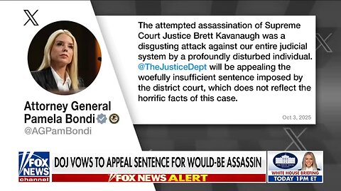 Bondi OUTRAGED, vows to appeal 'woefully insufficient' sentencing