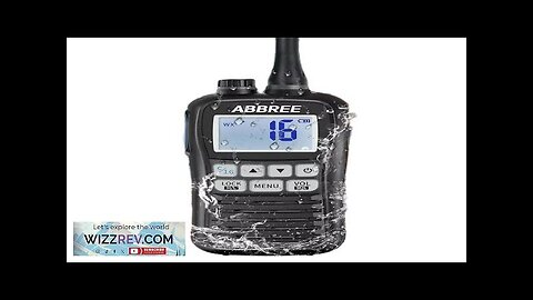 ABBREE AR-25M Marine Radio Transceiver Walkie Talkie IP67 Waterproof VHF Handheld Float Review