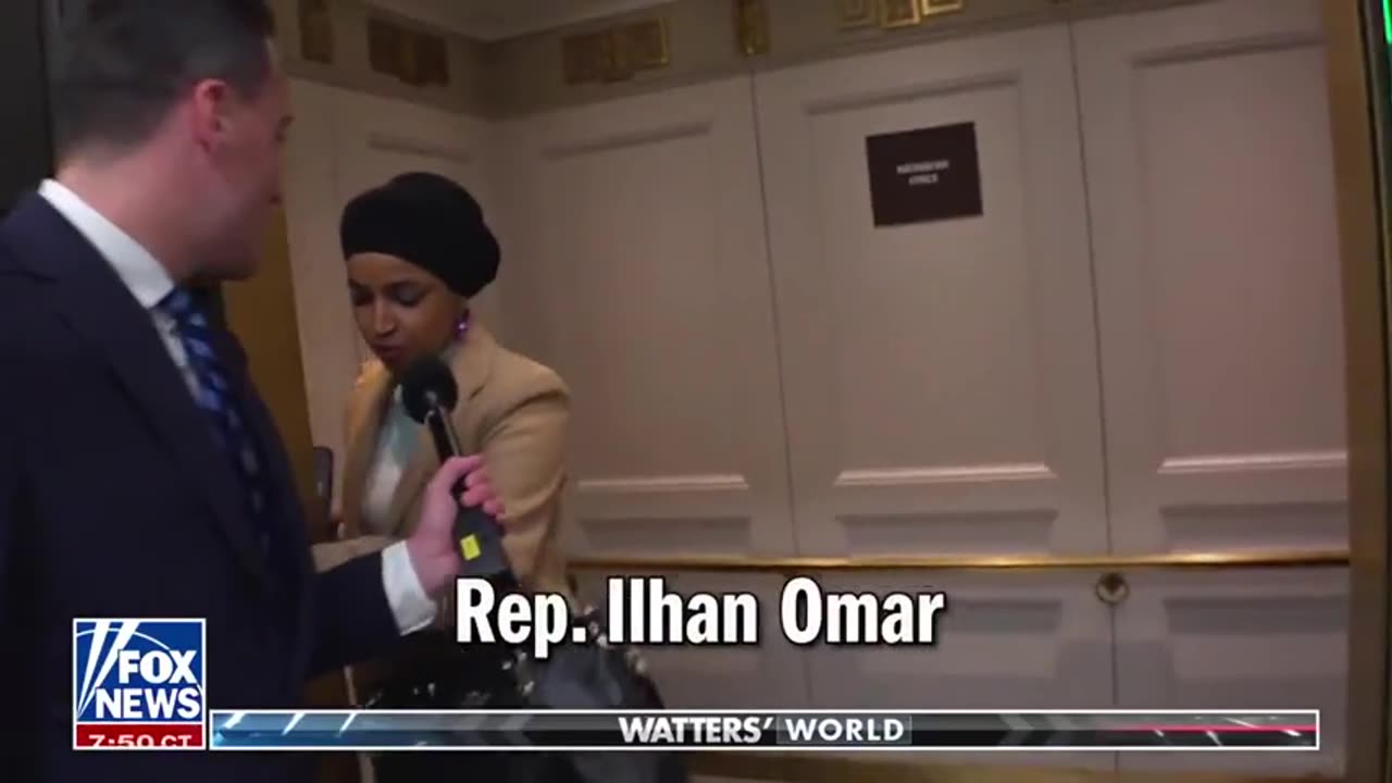 Ilhan Omar Shoves Fox Reporter
