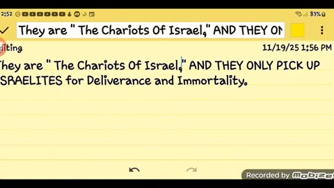 “Chariots of Israel: Only Israel Gets Delivered & Made Immortal” - GMS - Greatmillstone