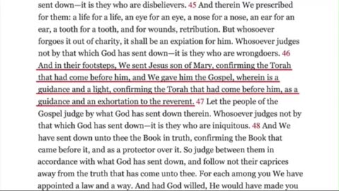 Allah And The Injil Surah 5:46-47