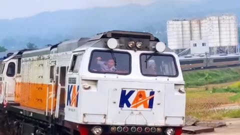 "Epic Train Pass – Close-Up of Speeding Train"