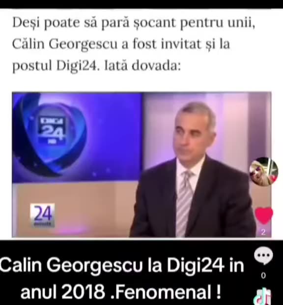 Calin Georgescu la Digi24 in 2016. Atunci nu era considerat nici nebun, nici pro-rus, nici extremist