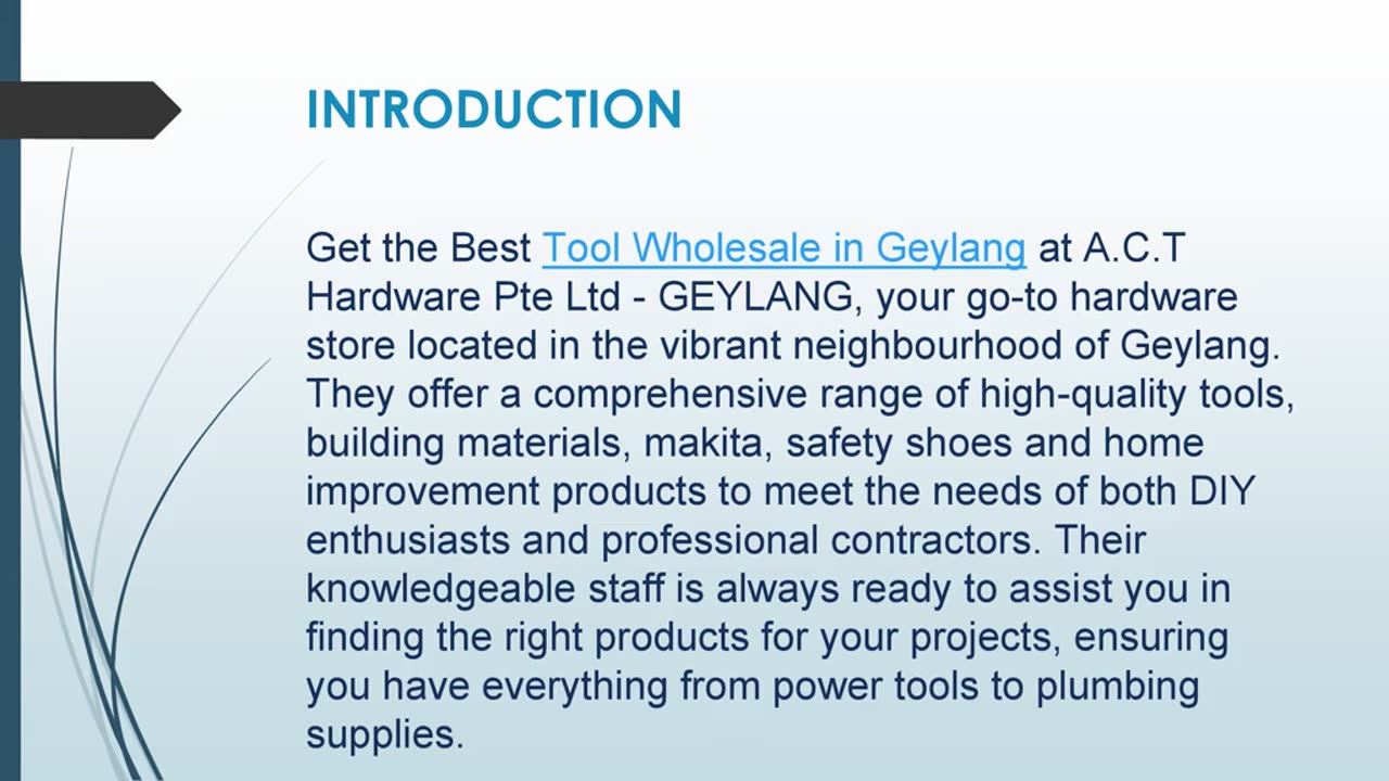 Get the Best Tool Wholesale in Geylang