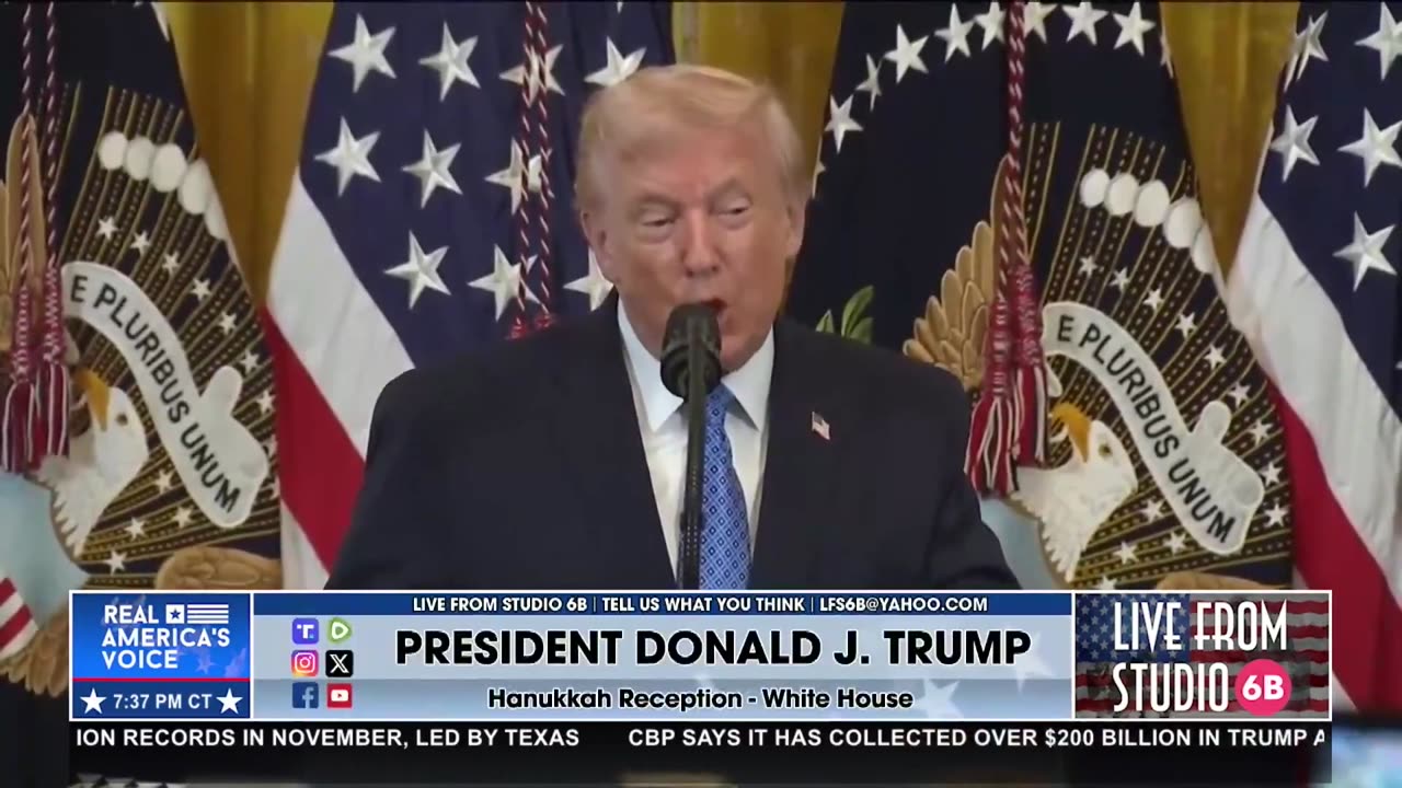 POTUS TAKES THE STAGE AT THE WHITE HOUSE HANNUKAH CELEBRATION