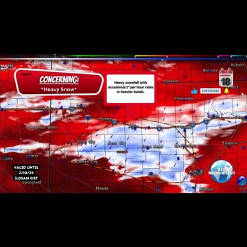 🌨️ Heavy Snowfall: Central Kansas Tuesday Morning! 2/18/25 #shorts #weather
