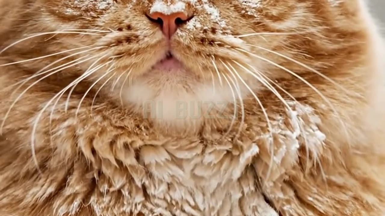 Poor Fat Orange Cat 'Helps' in the Kitchen and Creates a Snowstorm! (Ep. 2)