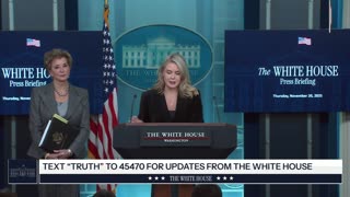 LIVE: Trump Press Secretary Karoline Leavitt Holds Press Conference at White House...