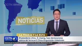 Xi Jinping hace declaraciones acerca del ferrocarril China-Kirguizistán-Uzbekistán