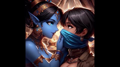 ASMR Story - Bandit Girl Tied Up and Gagged by Genie