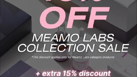Meamo Sale 15% off + extra 15% off code MANDA + 10% cashback + tarrif account credit