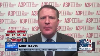 Mike Davis: If They Actually Disbar Jeff Clark Congress Will Have To Step Up And Haul In These People For Oversight Hearings