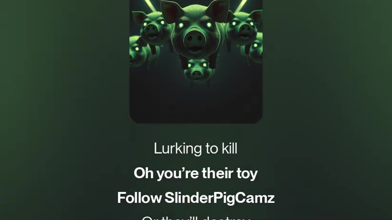 Spooky Little Green Piggies in the void