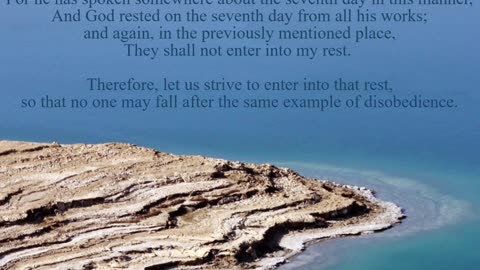 A reading from the book of Hebrews, 4:1-5,11