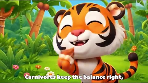 Chomp Chomp Carnivores," a fun and educational animal song for kids! Learn all about lions