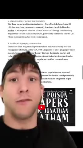 China developes a cure for diabetes (Big Pharma not happy)