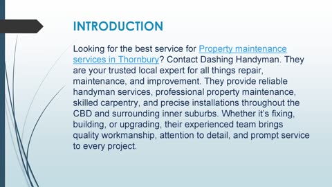 Best Property maintenance services in Thornbury