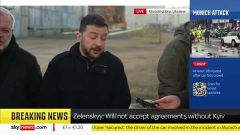 Zelensky： Ukraine will not accept any agreement negotiated between Putin and Trump without Kyiv