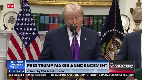 BREAKING: POTUS ANNOUNCES DEREGULATES "ENDANGERMENT FINDING"