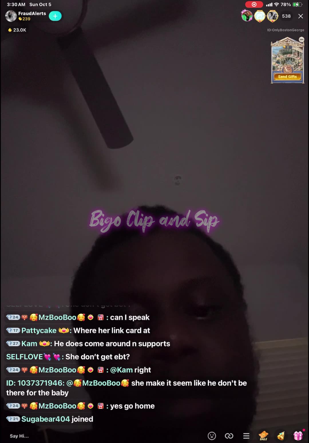 Ocean Dolls baby daddy being cussing out when she gets home from bar 10/5/25 #bigoclipandsip