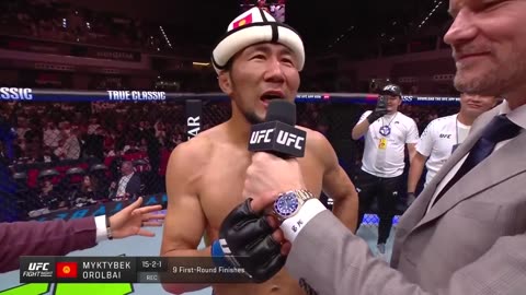 Myktybek Orolbai Octagon Interview | UFC Qatar