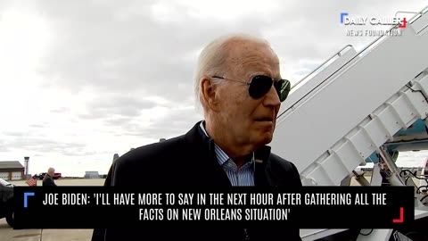 Biden Comments On The New Orleans Situation