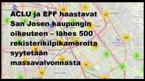 ACLU ja EFF haastavat San Josen kaupungin oikeuteen 500 rekisterikilpikameran vuoksi