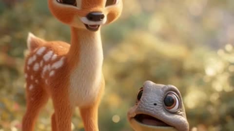 छोटी हिरन और कछुआ