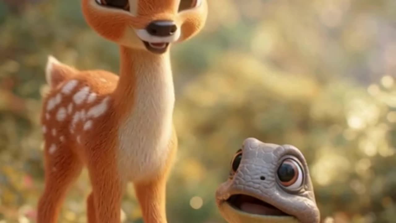 छोटी हिरन और कछुआ