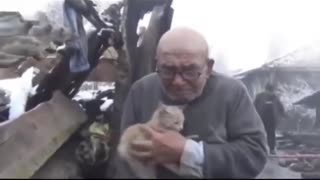 An 83-year old man lost everything in the fire, but he saved his kitten