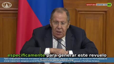 Lavrov comenta los intentos de socavar el plan de paz de Trump