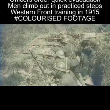 French trench evacuation on front