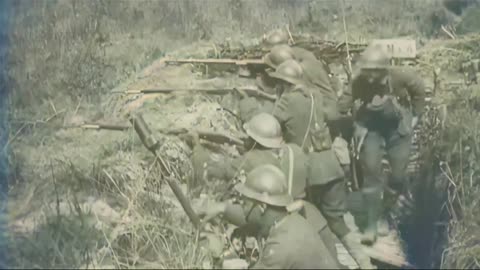 French trench evacuation on front