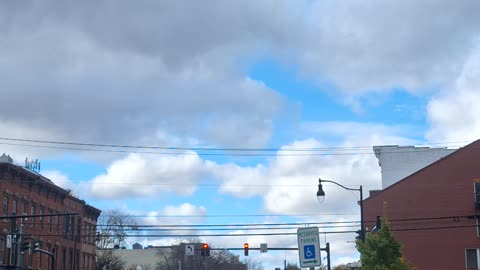 "Clouds" blocking the white sun(blue hue) and the yellow sun