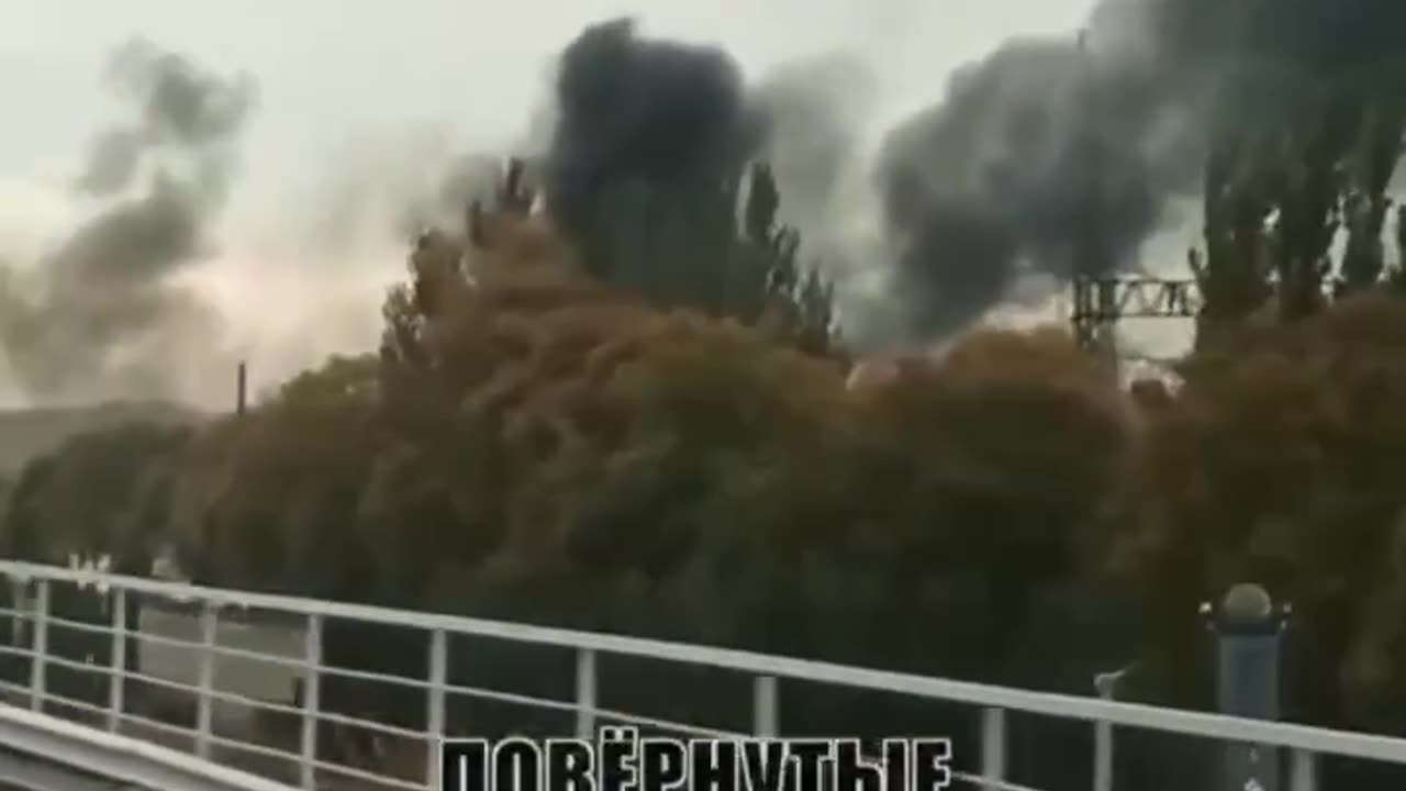 Kremenchuk’s HPP in the daytime following this morning’s missile strikes.