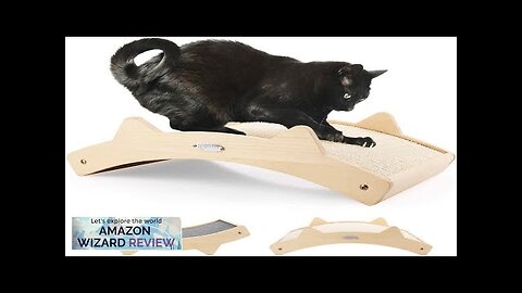 Cat Scratchers for Indoor Cats Double-Sided Cat Scratcher with Natural Sisal + Review