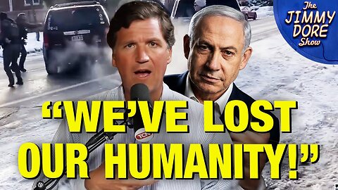 Tucker Carlson Compares ICE Murder - To Israeli Genocide Of Palestinians