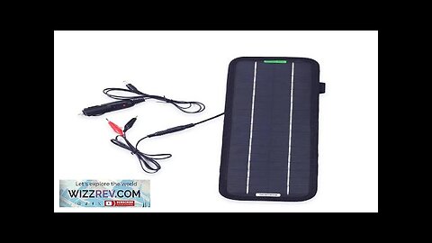 5W 18V DC Output Monocrystalline Solar Panel Charger with Car Lighter Plug Review