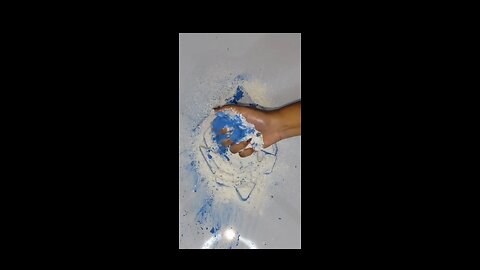 asmr blue chalk