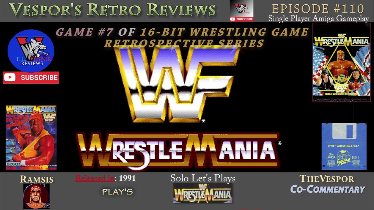 WWF WrestleMania | Amiga | Hulk Hogan | 16-Bit Wrestling Game Retrospective #7 | 🤼🎮