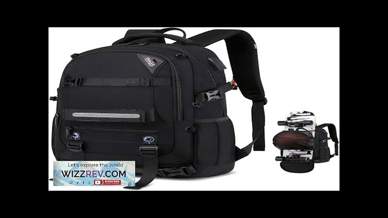 Skateboard Backpack Laptop Backpack with USB Charging Port RFID Anti-Theft Lock Review