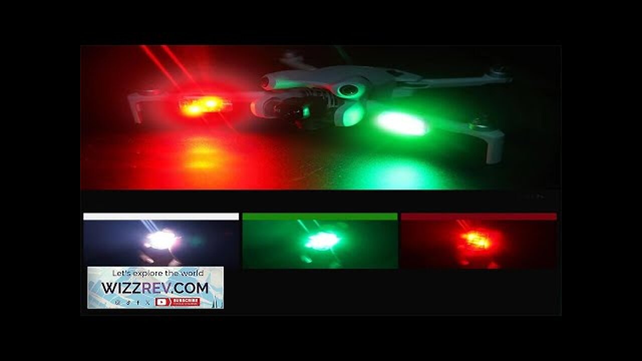 BRDRC Universal Night Flying LED Flash Light Rechargeable Warning Signal Lamp AntiCollision Review