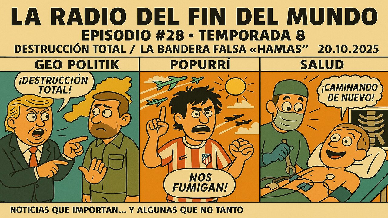 Destrucción total / la bandera falsa “Hamas” 20.10.2025