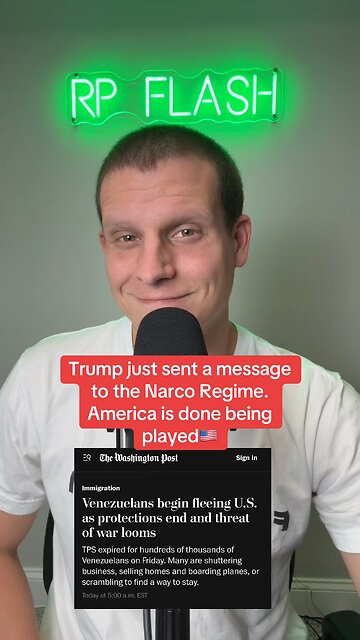 Trump just sent a message to the Narco Regime. America is done being played 🇺🇸