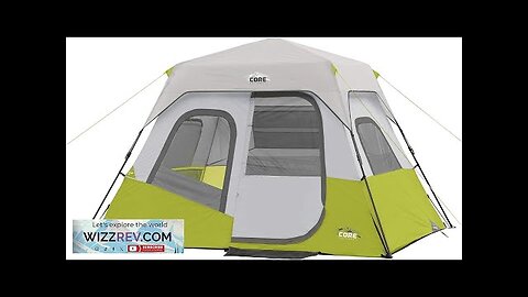 CORE 6 Person Instant Cabin Tent Portable Large Pop Up Tent Review