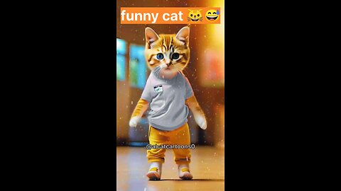 funny cat 😺😅 #funny #cat #dance #trending