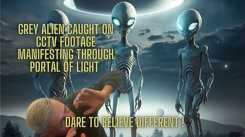 GREY ALIEN MANIFESTS THROUGH PORTAL OF LIGHT