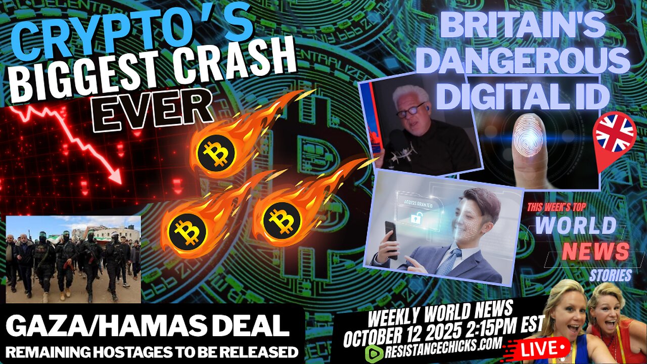 Crypto's Biggest Crash EVER! Britain's Dangerous Digital ID | Gaza/Hamas Deal | World News 10/12/25